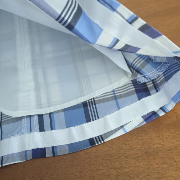 Classic Prep Maddie Summit Blue seersuckers Plaid/ collard dress size 12-18M NEW - Picture 5 of 8